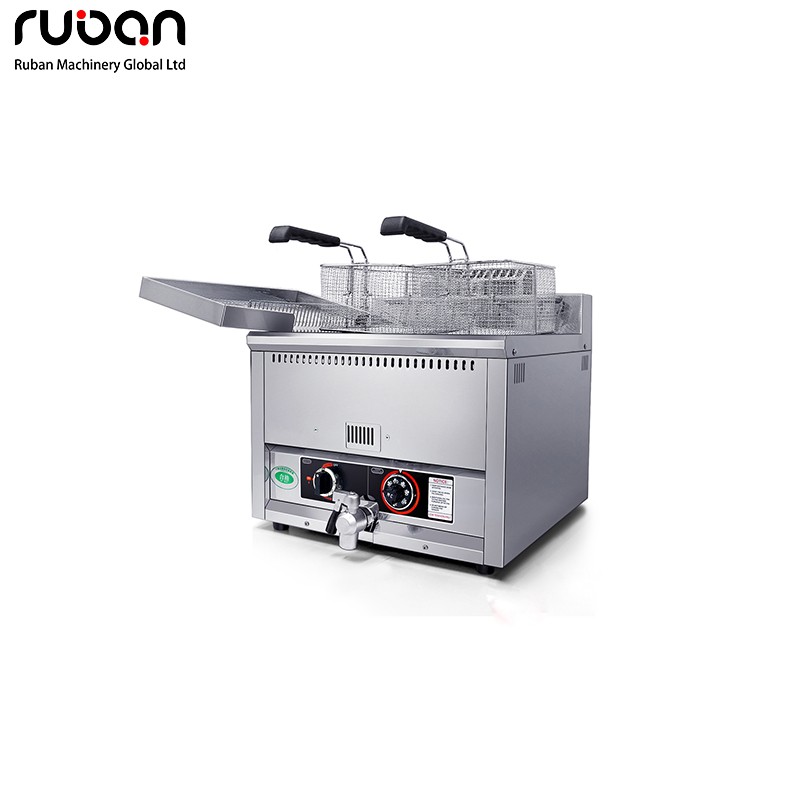 Роскошная коммерческая газовая фритюрница – прочная, из нержавеющей стали, для ресторанов. - Рубан