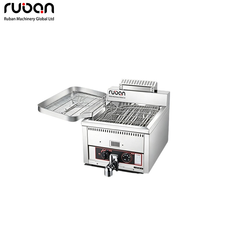 Роскошная настольная газовая фритюрница с одним резервуаром, объемом 15 л/17 л. - Ruban