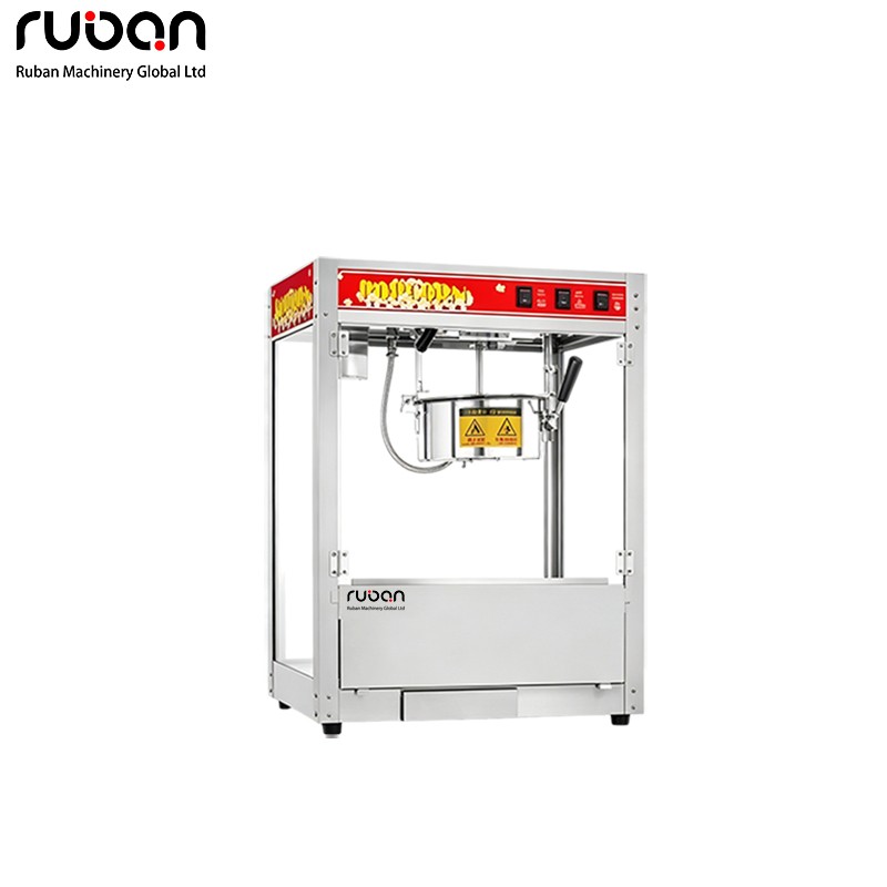 Профессиональная плоская попкорница из нержавеющей стали | Мощная электрическая попкорница - Ruban