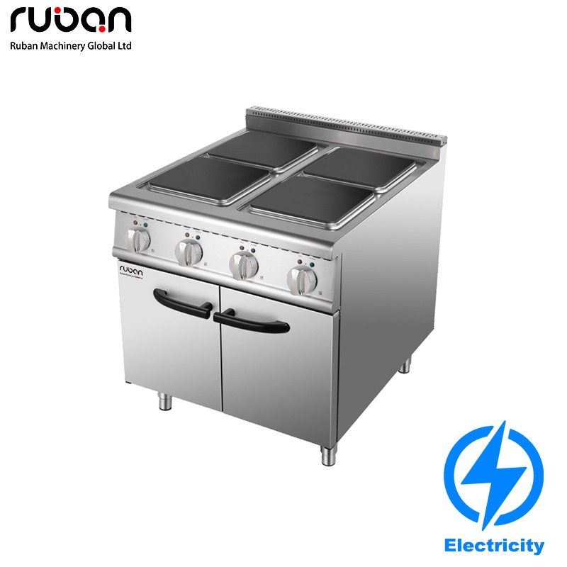 Commercial Electric Range with Cabinet