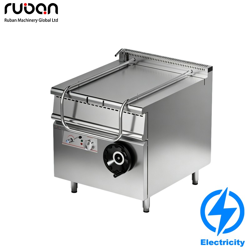 Commercial electric tilting boiling pan