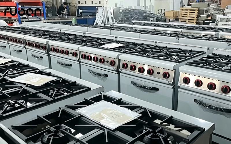 Китайская газовая плита для коммерческого использования повышенной мощности